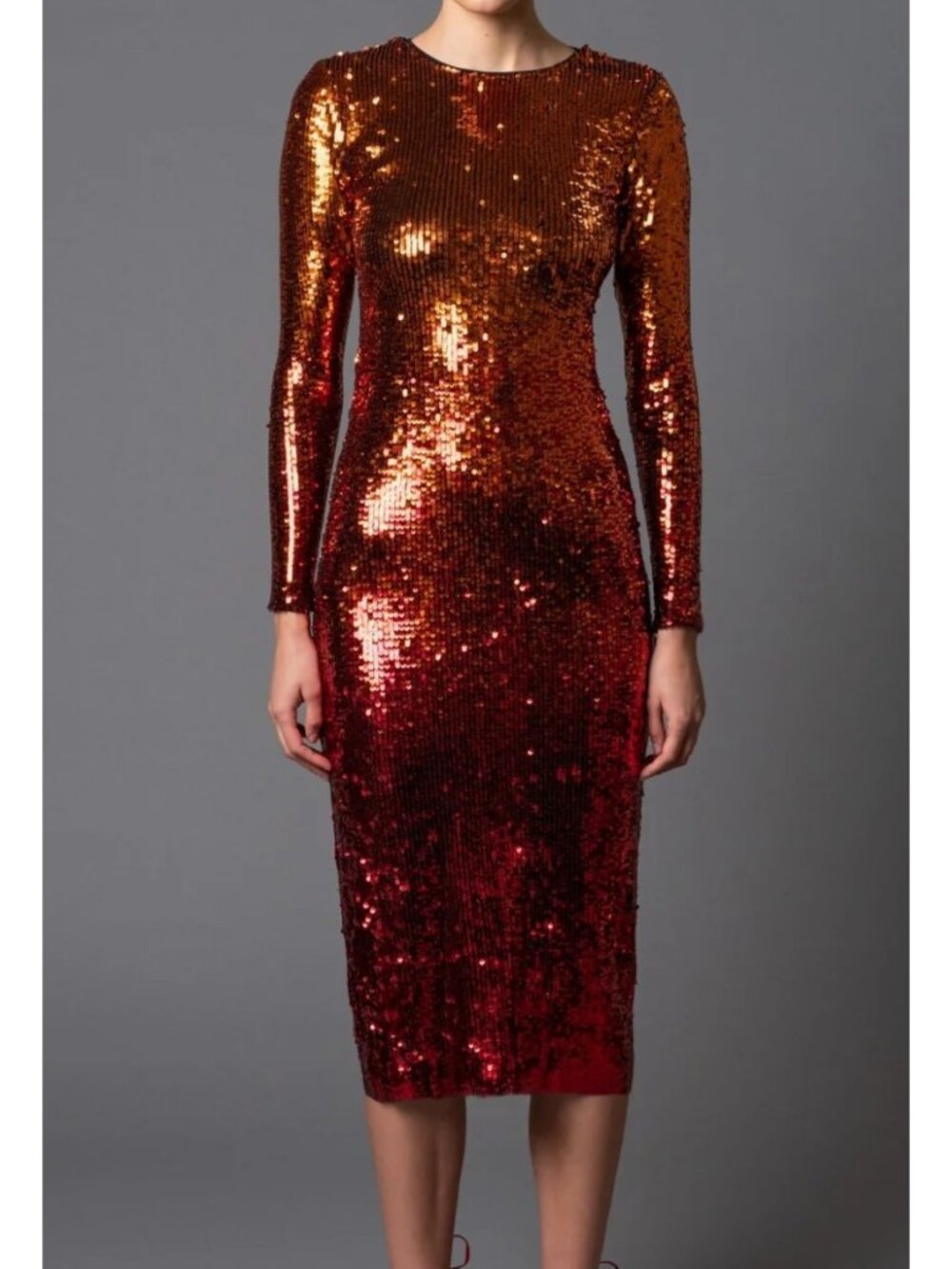 Le Superbe Inferno Kate Dress Maximalist Evening Glam Sequin Disco Shiny Women S